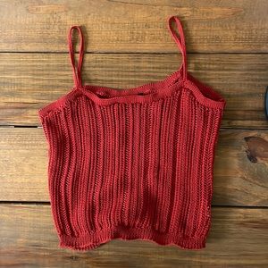 Crochet crop tank